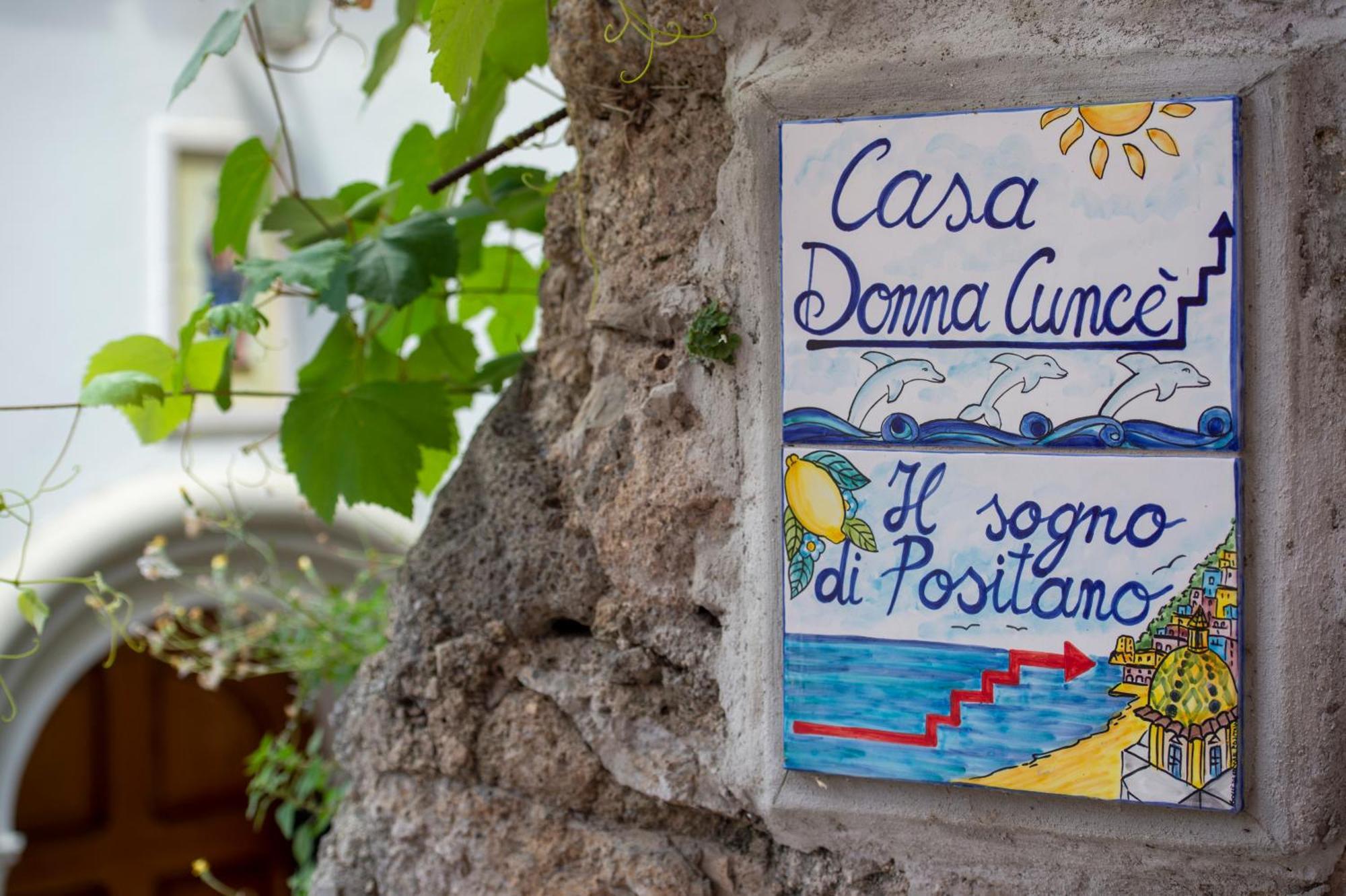 Casa Donna Cunce Vila Positano Exterior foto